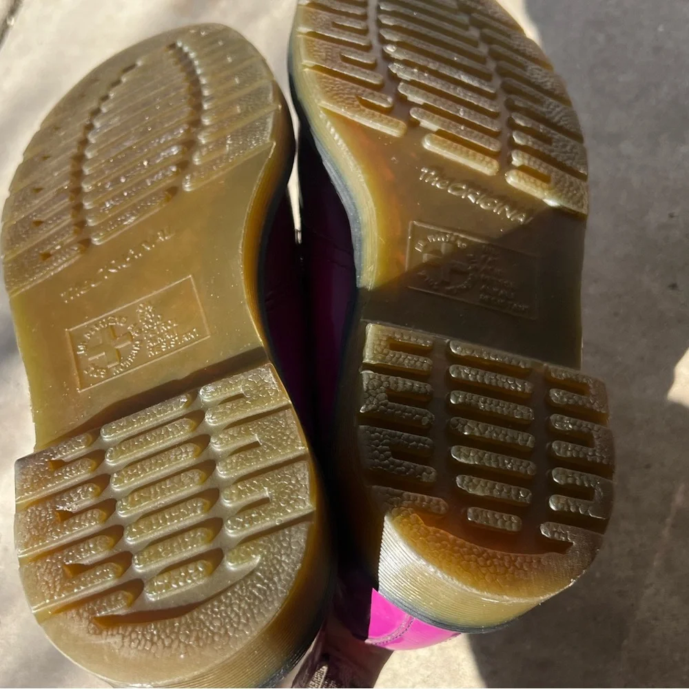 Doc Martens CUTE Purple Patent PASCALE 10084 AW004 Women’s Sz 8 RARE - Picture 9 of 13